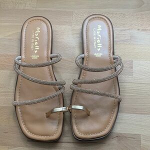 Mariela Rhinestone Sandals Size 9.5M EUC